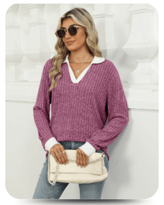 Lapel Long Sleeve