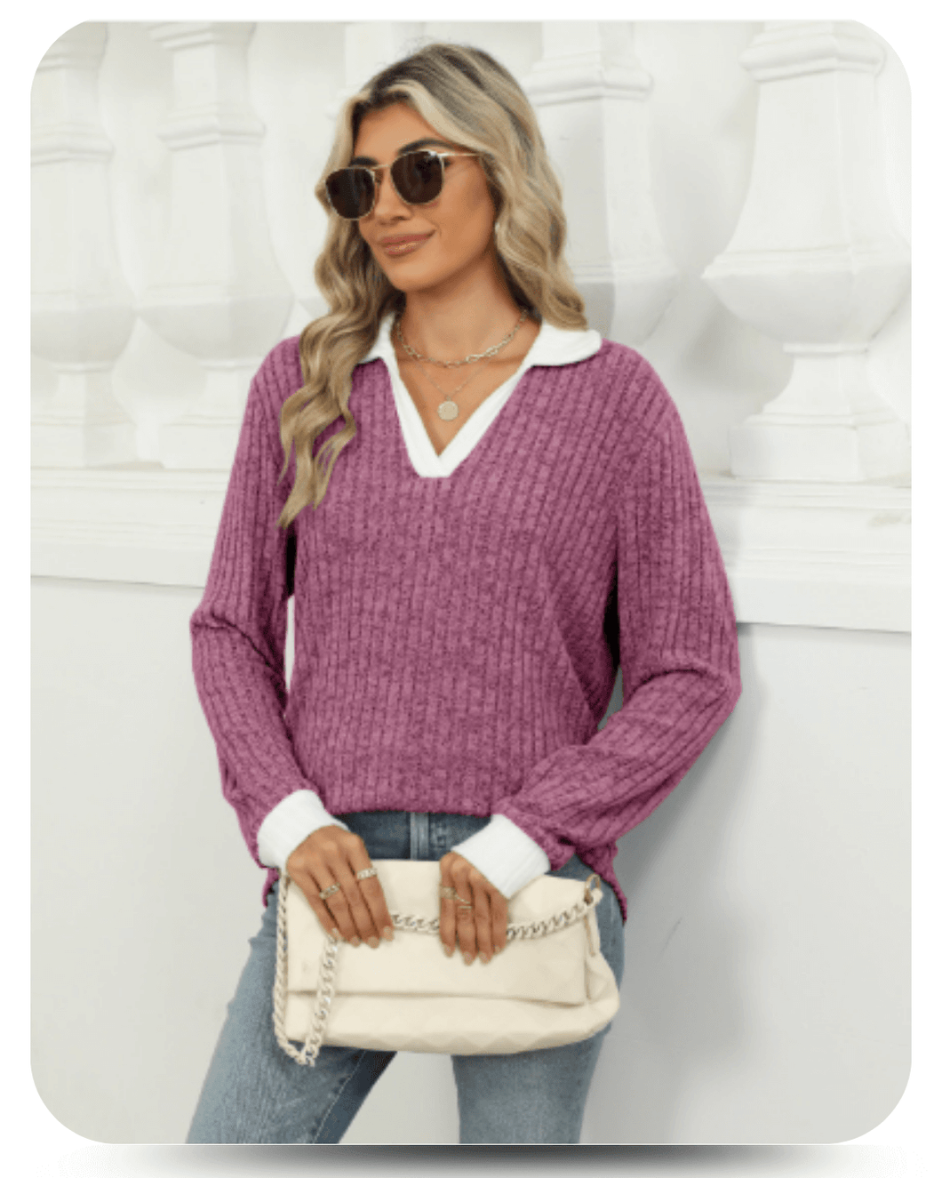 Lapel Long Sleeve