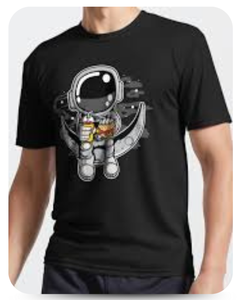 Cartoon Astronaut T-shirt