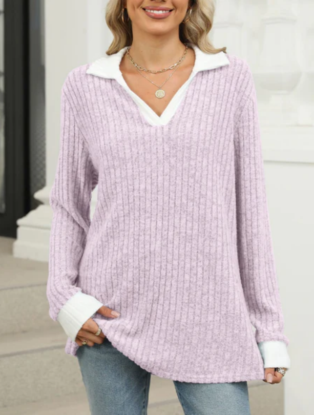 Lapel Long Sleeve