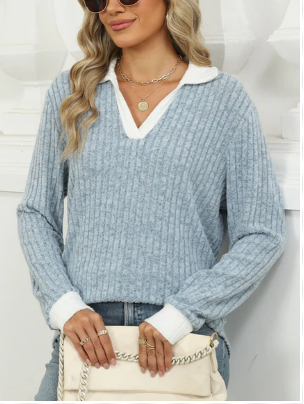 Lapel Long Sleeve