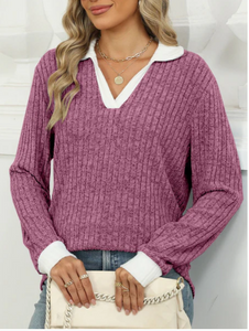 Lapel Long Sleeve