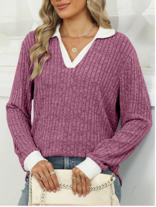 Lapel Long Sleeve